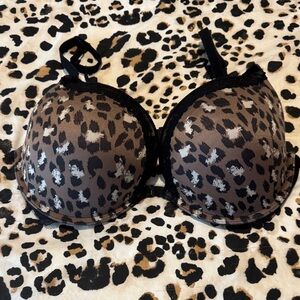 Arie Animal Print Padded Push Up Scarlet Bra Size 36D